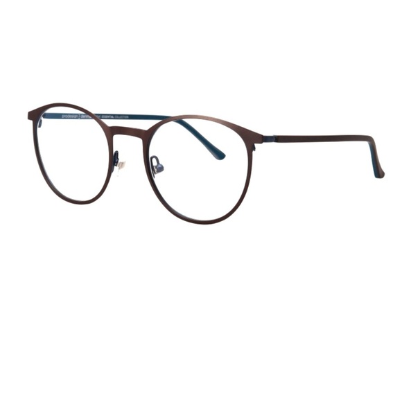 ProDesign Denmark 3171 Unisex Eyeglasses Frames RXable 5231 Chocolate Navy NWT main image 7
